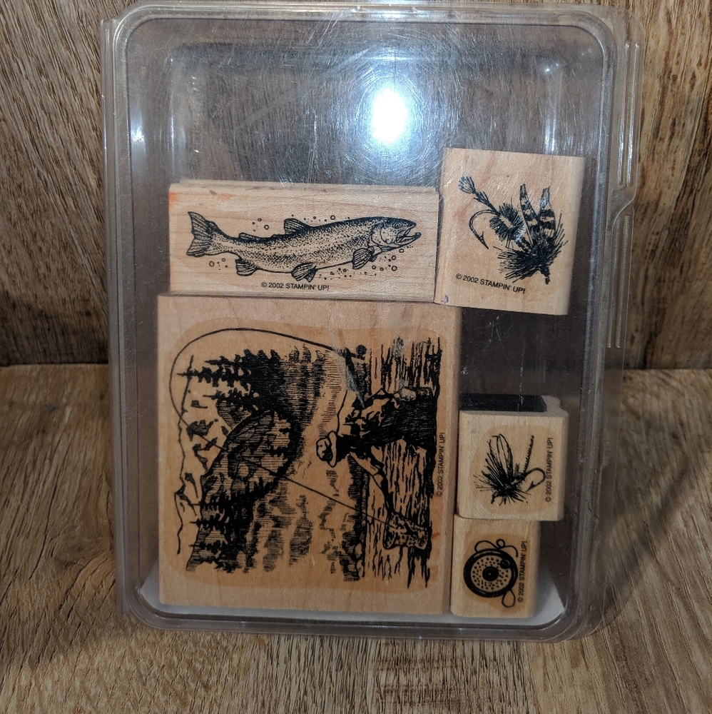 Stampin Up Fly Fishing Stamps Retired